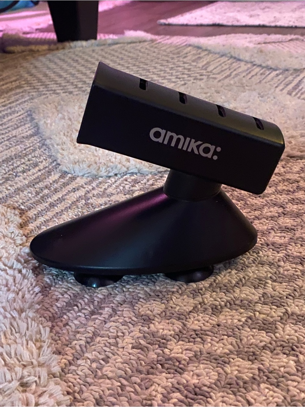 amika Black Rotating Hair Tool Stand